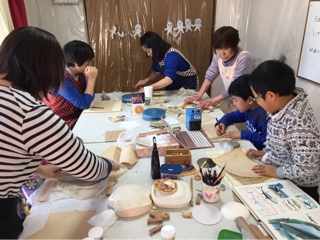春休み陶芸教室開催
