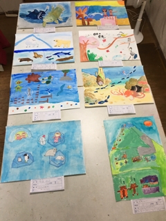 MOA児童絵画展出品作品が揃いました。